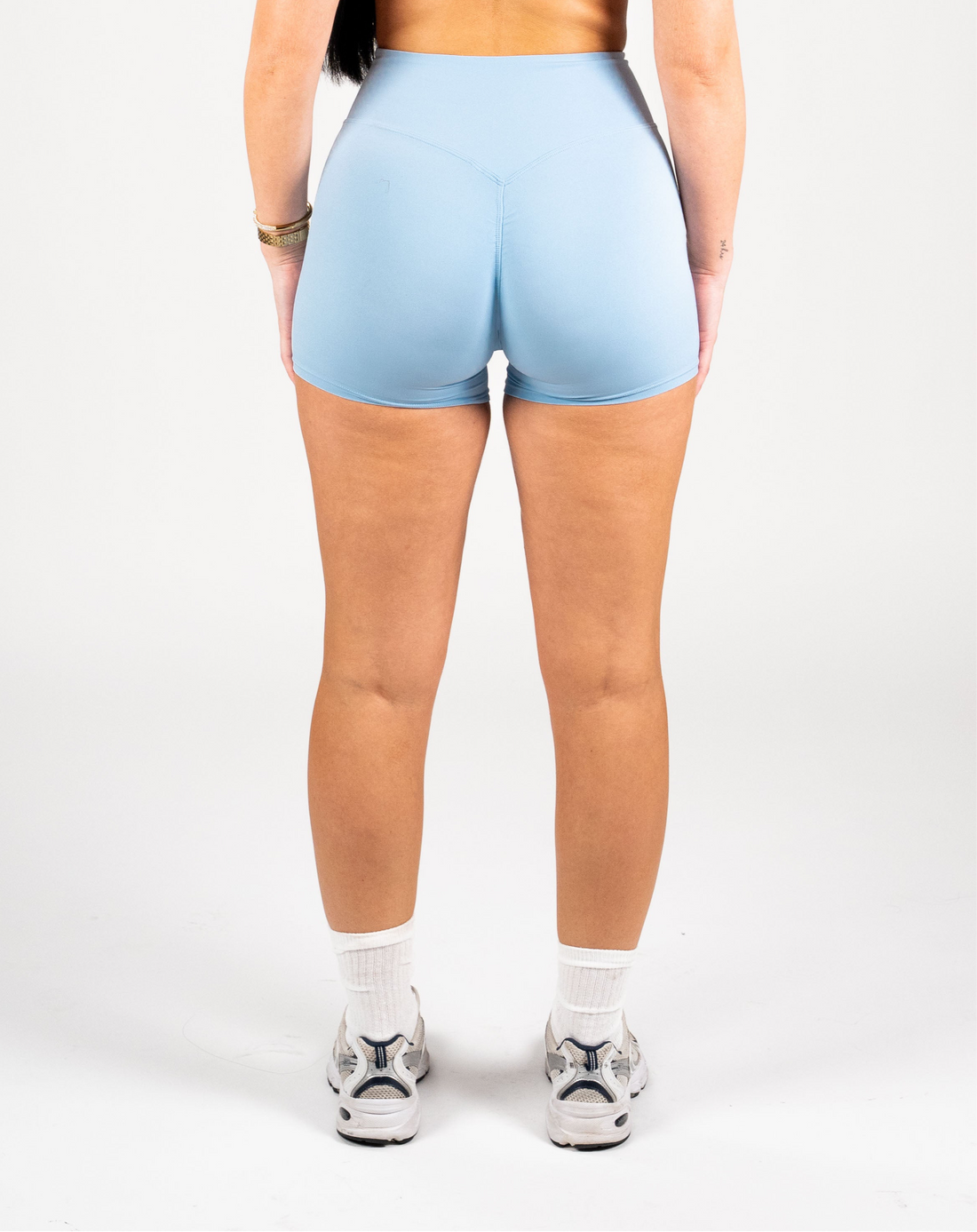 Core short legging (scrunch) - babyblauw